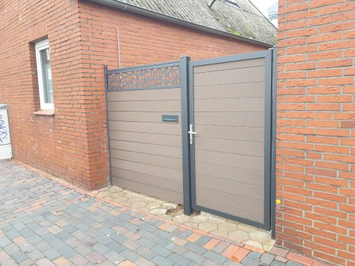 WPC Zaun, Sichtschutzzaun, Tür